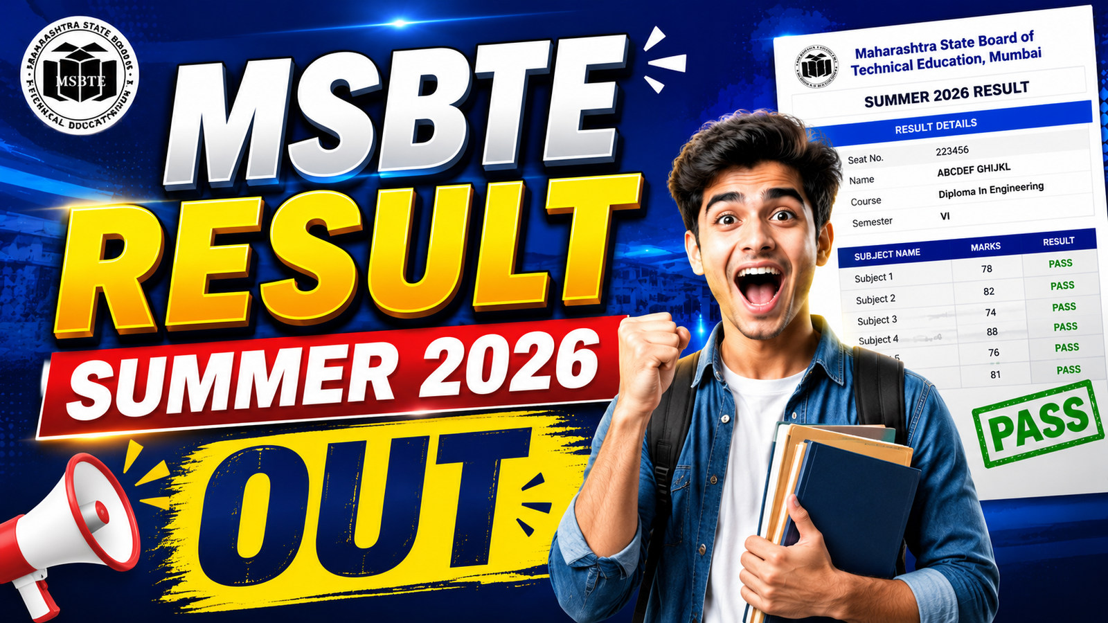 MSBTE Result Summer 2026