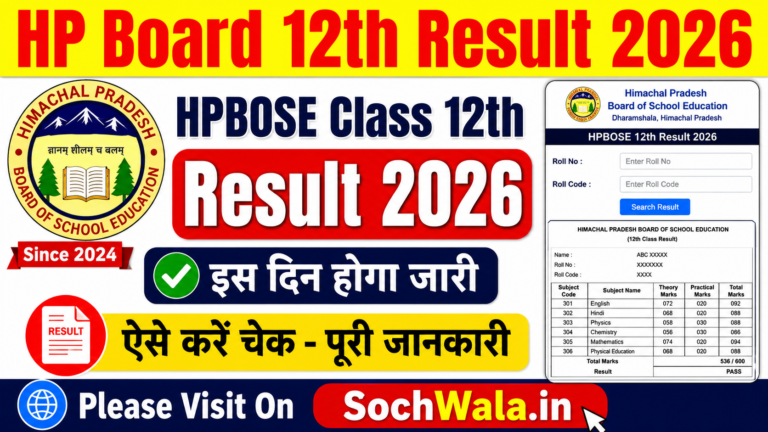 HP Board 12th Result 2026: Date & Marksheet Download Procces
